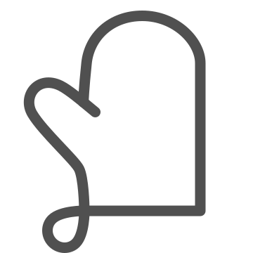 Baking, cooking, glove icon