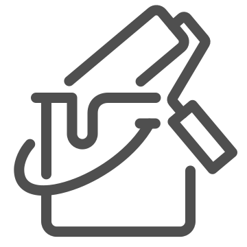 Art, brush, canvas icon