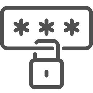 Access, authentication, encryption icon
