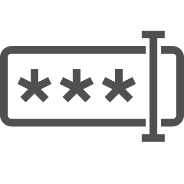 Access, authentication, encryption icon