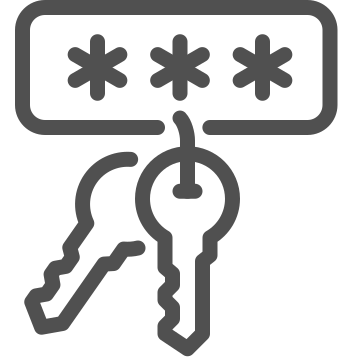 Access, authentication, encryption icon
