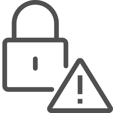 Alert, encryption, lock icon