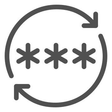 Authentication, password, privacy icon