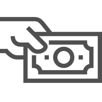 Cash, currency, finance icon
