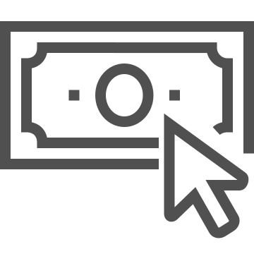 Currency, e-commerce, electronic funds icon