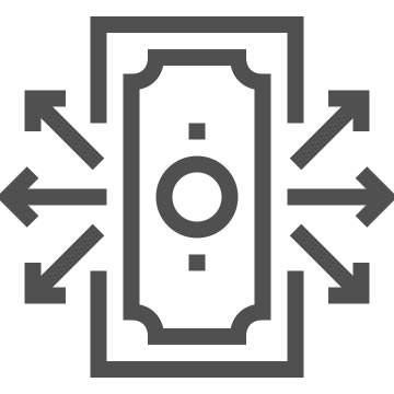 Cash, currency, finance icon