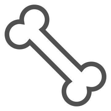 Animal, bone, chew toy icon