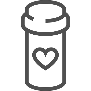 Bottle, healthcare, heart icon