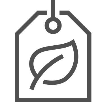 Ecology, green, label icon