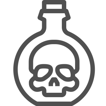 Chemical, hazard, poison icon