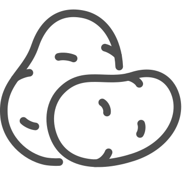 Edible, food, potatoes icon