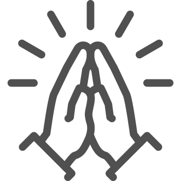 Blessing, devotion, faith icon