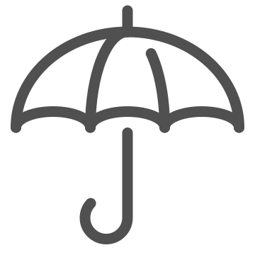 Cover, protection, safety icon