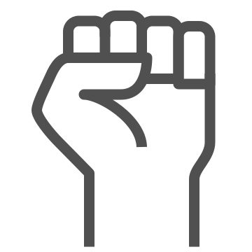 Fist, power, protest icon