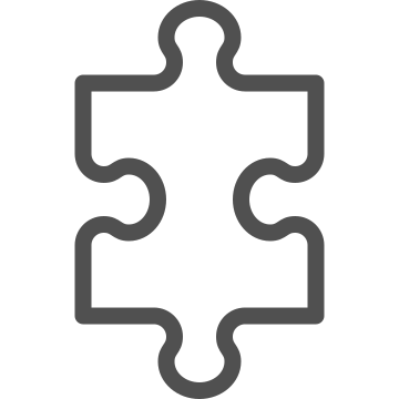 Challenge, game, interlocking icon