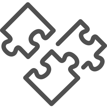 Assembly, game, interlocking icon