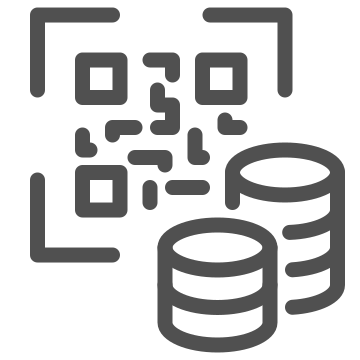 Barcode, data, digital icon