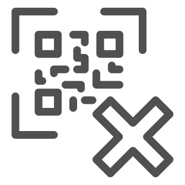 Barcode, black and white, digital icon