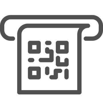 Authentication, barcode, digital icon