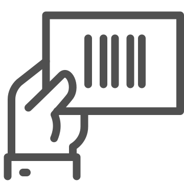 Barcode, digital, matrix barcode icon