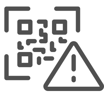 Barcode, digital, error icon