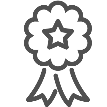 Achievement, award, badge icon