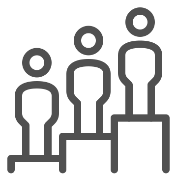 Competition, hierarchy, leaderboard icon