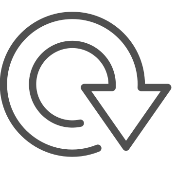 Circular arrow, counter-clockwise, refresh icon