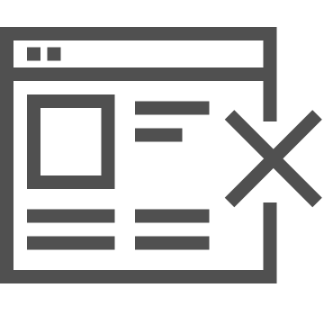 Cancel, close, decline icon