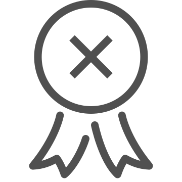 Award, cancel, cross icon