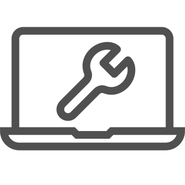Computer, fix, laptop icon
