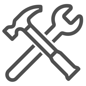 Fix, hammer, maintenance icon