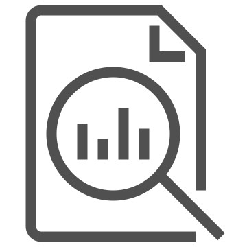 Analysis, data, document icon