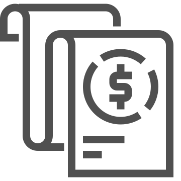 Analysis, document, financial icon