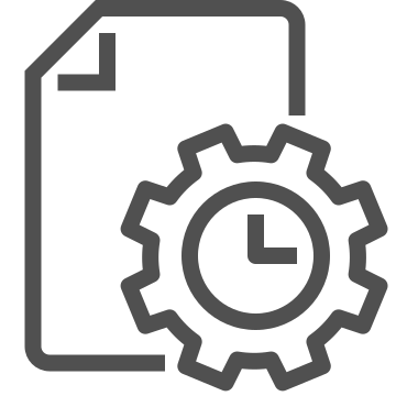 Analysis, configuration, document icon