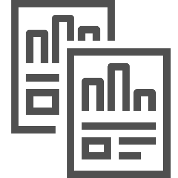 Analysis, charts, data icon
