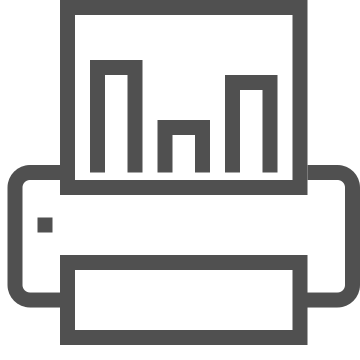 Document, graph, output icon