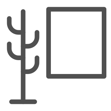 Bedroom accessory, coat rack, entryway icon