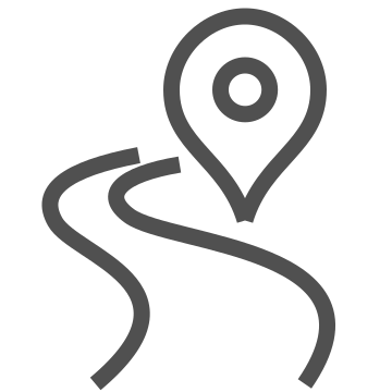 Destination, direction, location icon