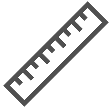 Drawing, length, measure icon