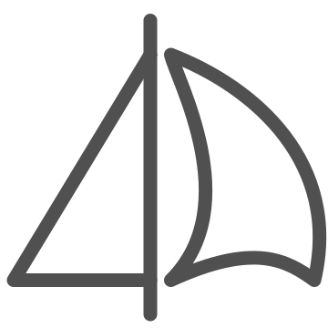Marine, nautical, sail icon