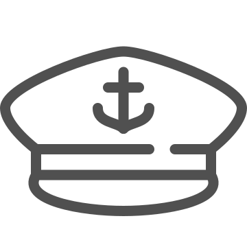 Anchor, captain, marine icon