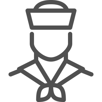 Captain, marine, maritime icon