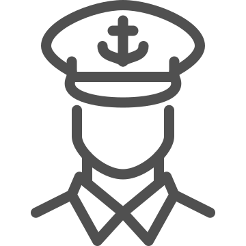 Anchor, captain, marine icon
