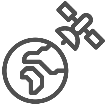 Communication, earth, orbit icon