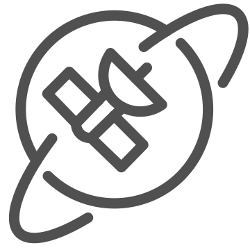 Communication, dish, orbit icon