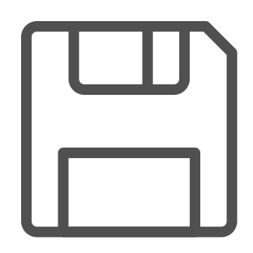 Computer accessory, data save, diskette icon