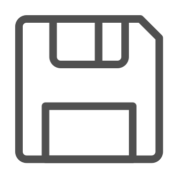 Computer, data preservation, disk icon