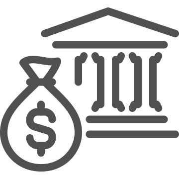 Bank, deposit, finance icon