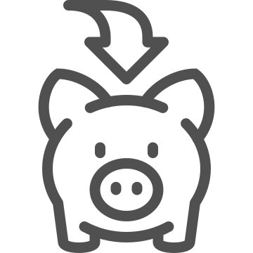 Budgeting, deposit, finance icon